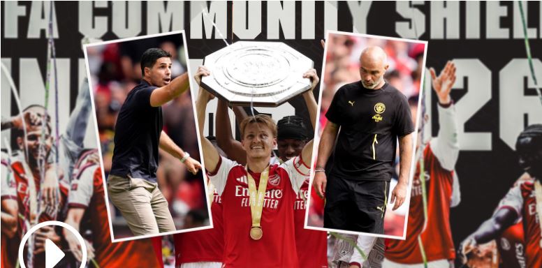 Riccardo Calafiori, Kai Havertz and Martin Odegaard take Gunners to Community Shield win in Cardiff
